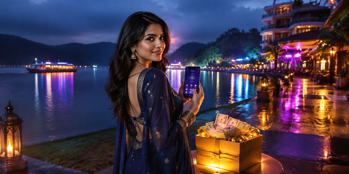 রাঙ্গামাটিতে মোবাইলে স্পোর্টস বেটিং উপভোগ করছেন একজন খেলোয়াড়